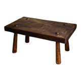 Brutalist wooden coffee table