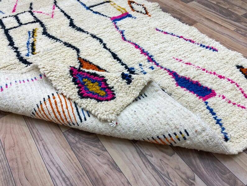 Colorful Moroccan wool rug 150/250cm