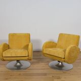 Mid-Century Swivel Armchairs, Denmark, 1960s, Set of 2