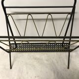 Metal black and gold magazine rack