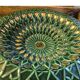 Magnificent and Huge Fruit Basket with Gold Highlights from the 50s-70s