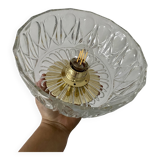 Vintage molded glass lampshade - tableware collection -