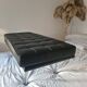 Barcelona black full grain bench