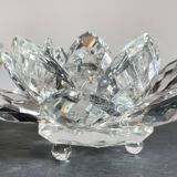 Crystal Flower Paperweight Sculpture
