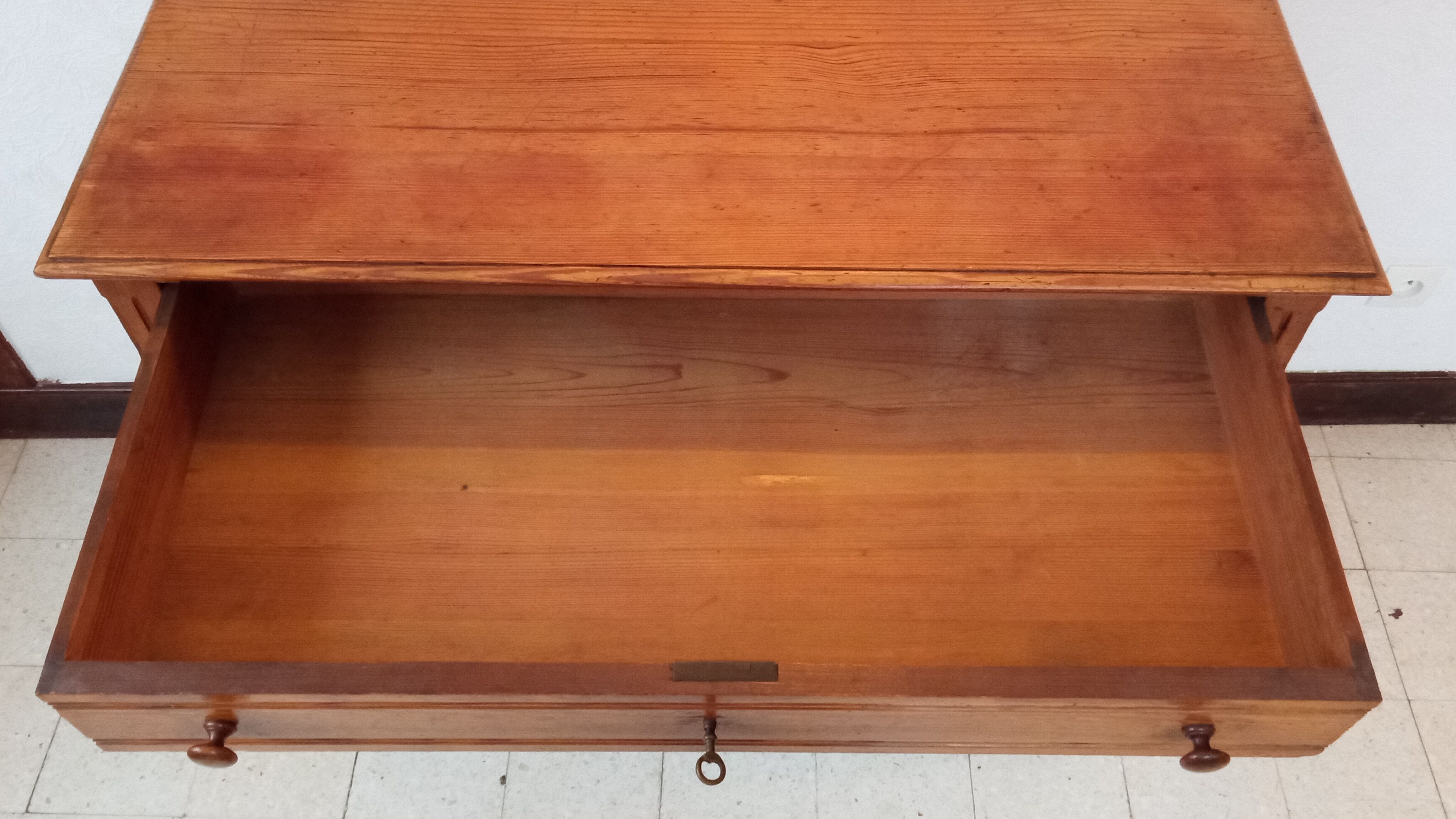 Antique pitchpin chest of drawers