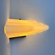 Vintage Murano opal glass corner wall lamp, by Vetri Italy 1970
