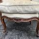 Fauteuil bergère à oreilles Louis XV