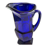 Blue glass carafe from Bristol