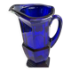Carafe verre bleu de bristol