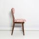 Heart-shaped chair mid-century in Fandango pink jacquard, Dedar, Europe, 1960s