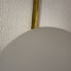 Two opal glass egg lamps