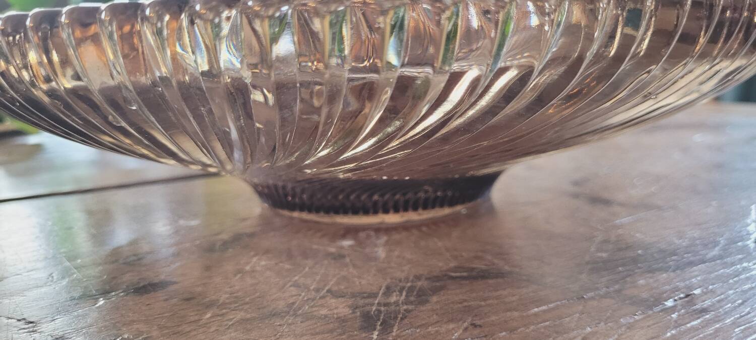 80s smoked glass cup