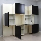 Backlit Bookcase Roberto Monsani for Acerbis 1970s