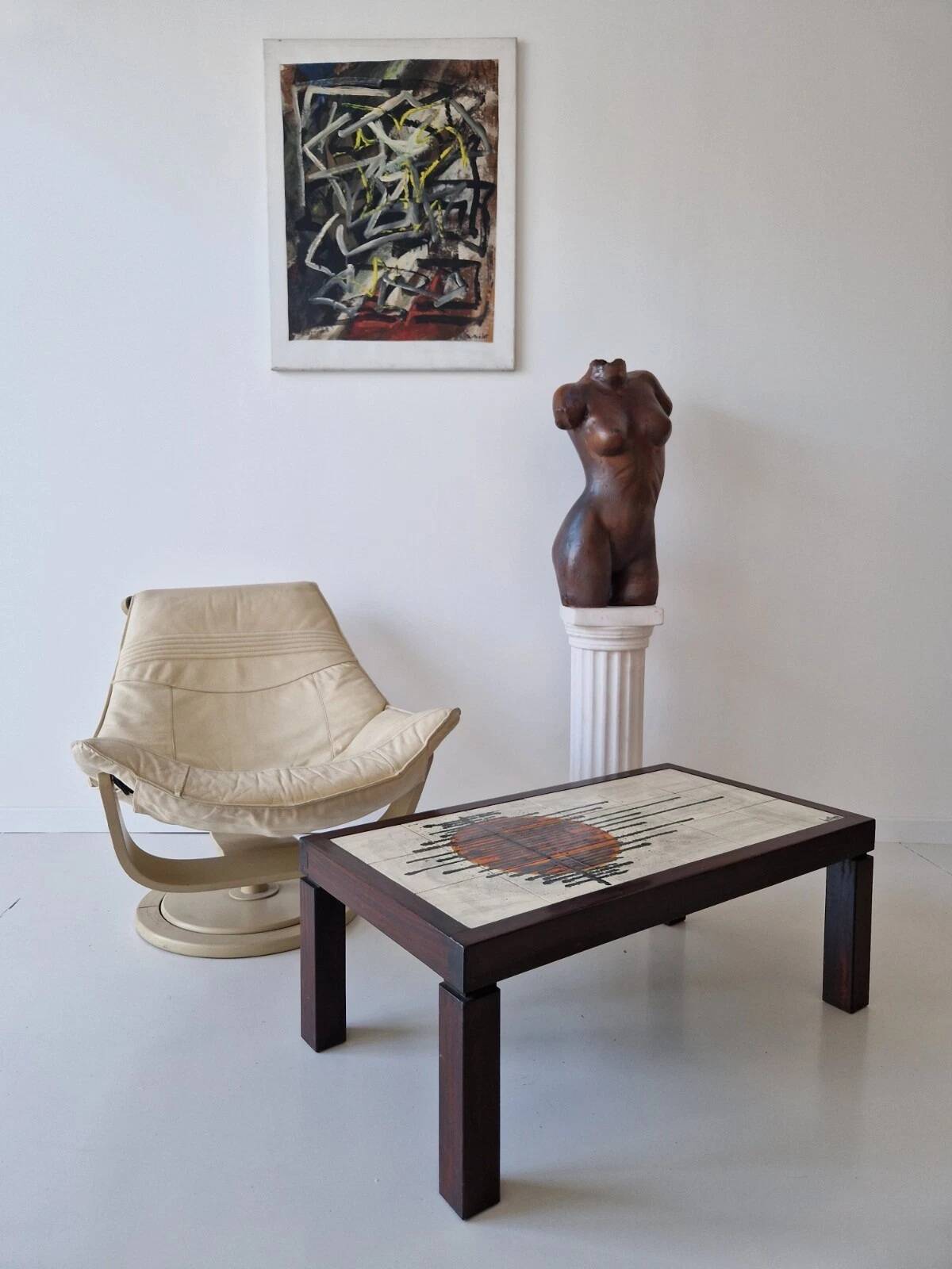 Fauteuil suédois pivotant vintage Nelo « Flight High » de Takashi Okamura,