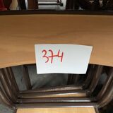 Lot de 8 chaises industrielles école  vintage collectivités mullca delagrave restaurant tube & bois