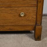 Petite Commode de Propriété en Chêne, époque Empire – Début XIXe
