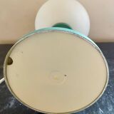 Vintage green opaline globe lamp