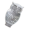 Vintage pewter owl bowl