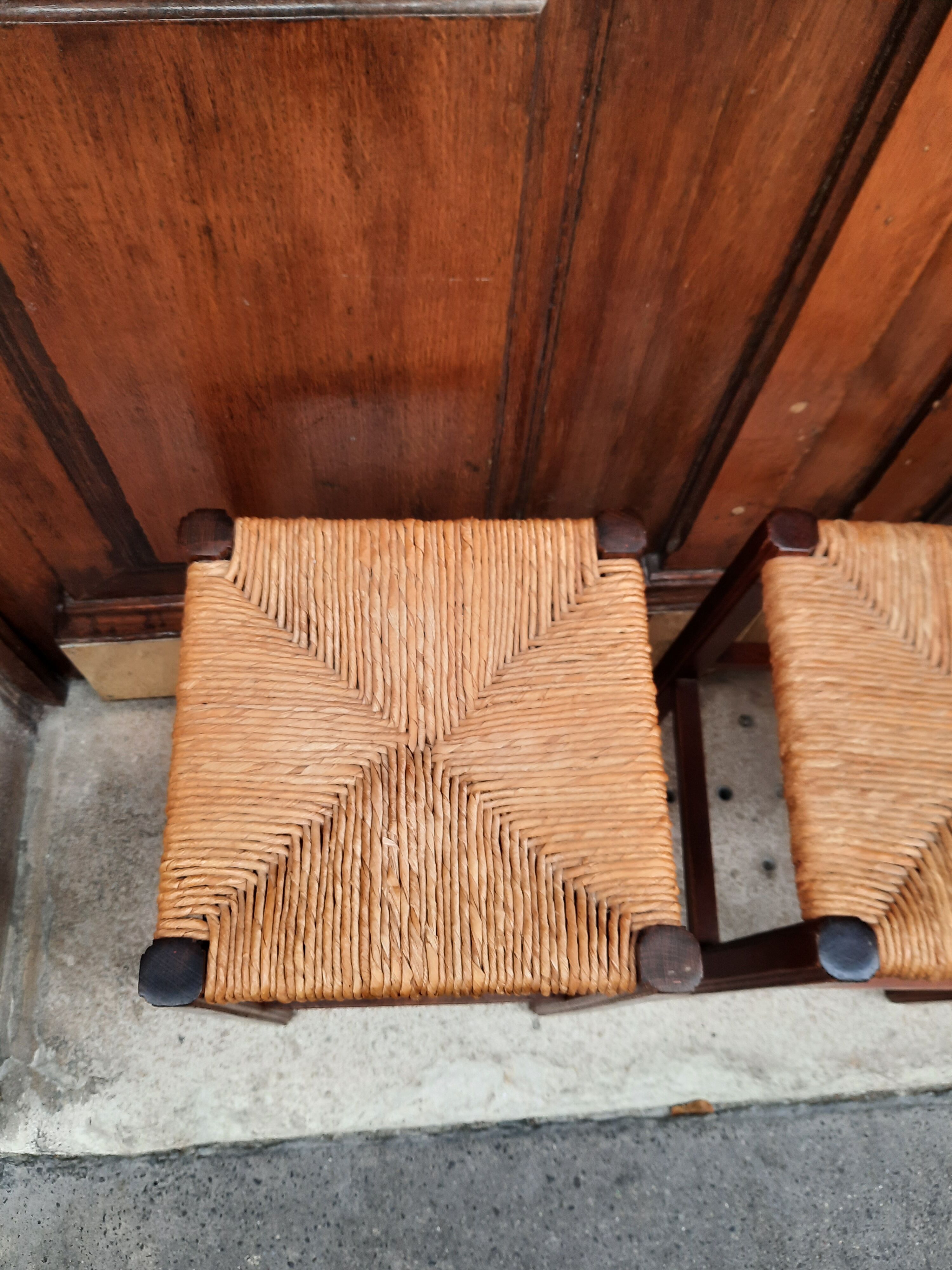Pair of mulching stools