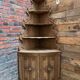 Corner cabinet in oak, late 19th century.