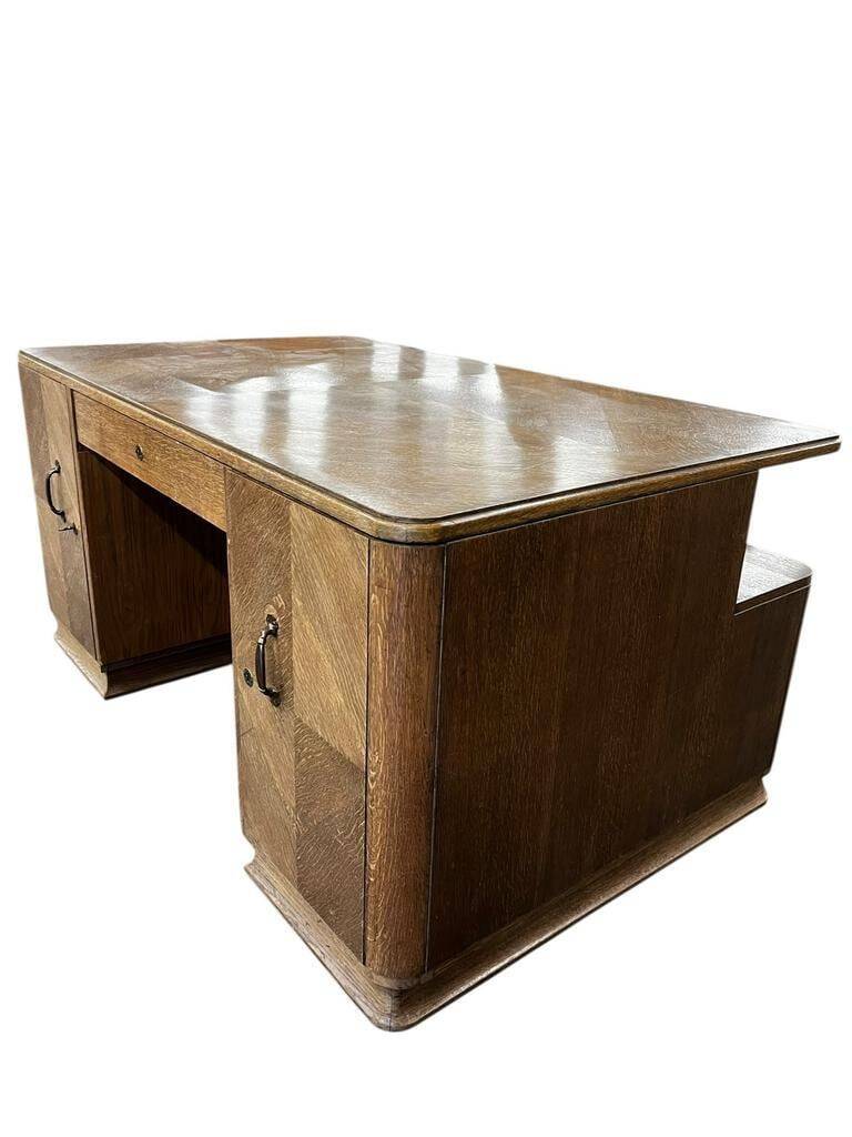 Bureau art déco XL vintage / bureau double face