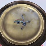 Ice glass bubble brass ceiling light by Hillebrand Leuchten, Germany, 1970s