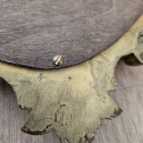 Rockery mirror under gilded frame