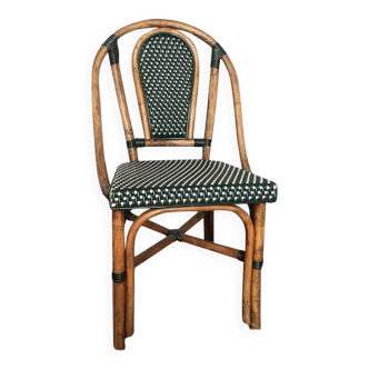 Chaise de bistrot parisien en rotin