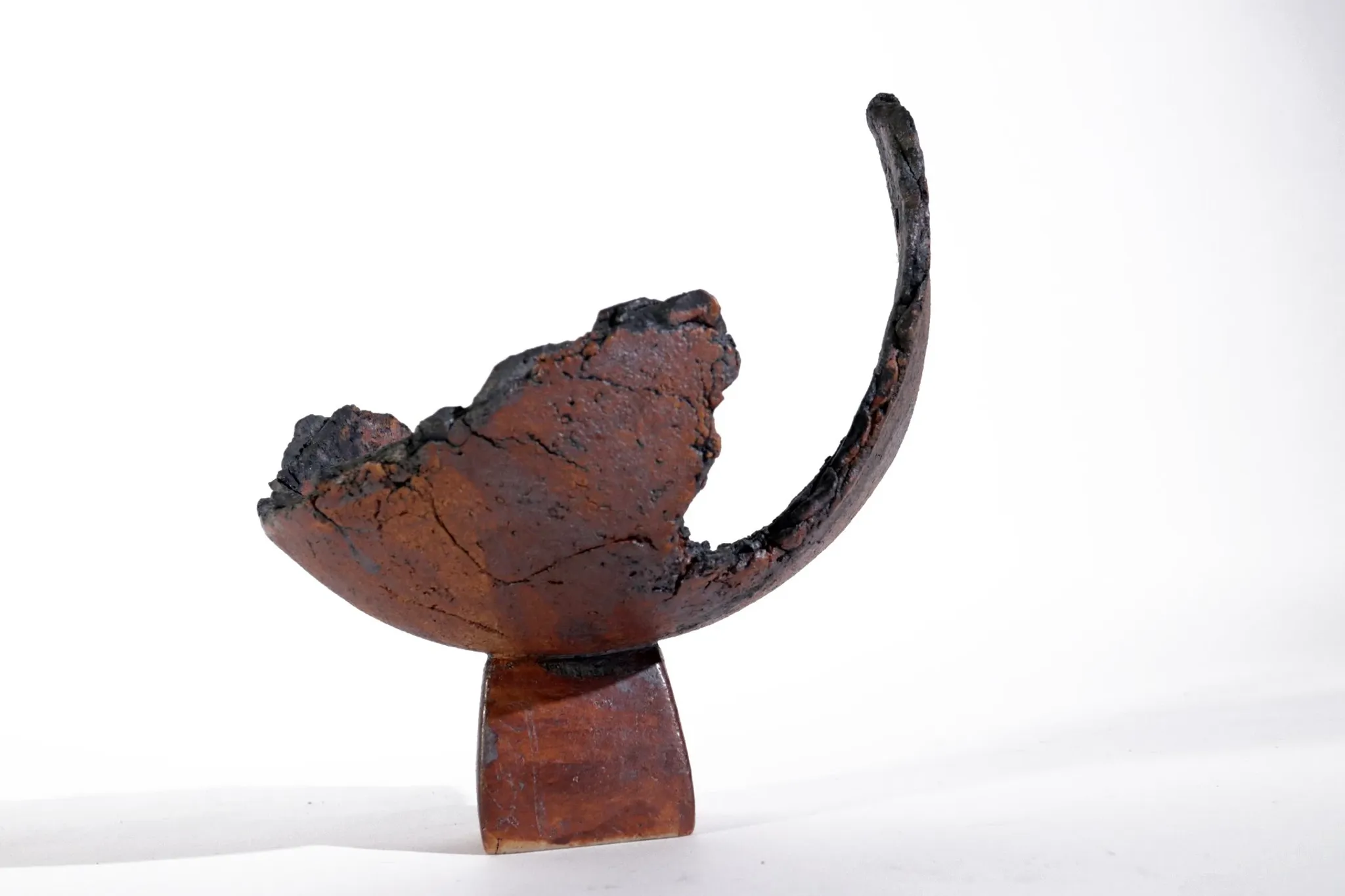 Ceramic / glass sculpture bowl with monogram