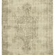 Hand-knotted antique turkish beige carpet 208 cm x 300 cm