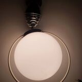 Vintage 1950s opaline globe pendant lamp