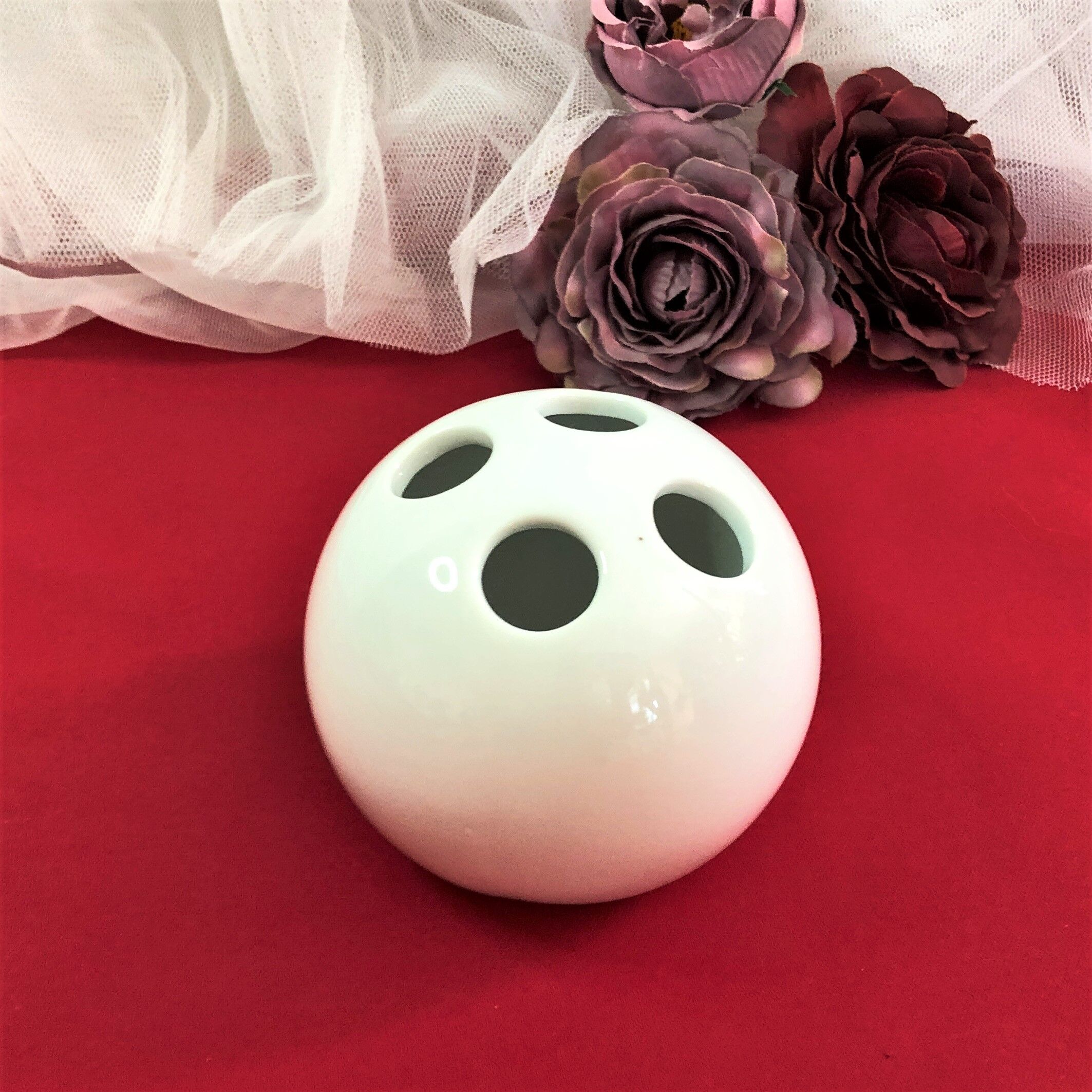 Bouquet maker vase soliflore porcelain