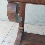 Restoration period mahogany console table