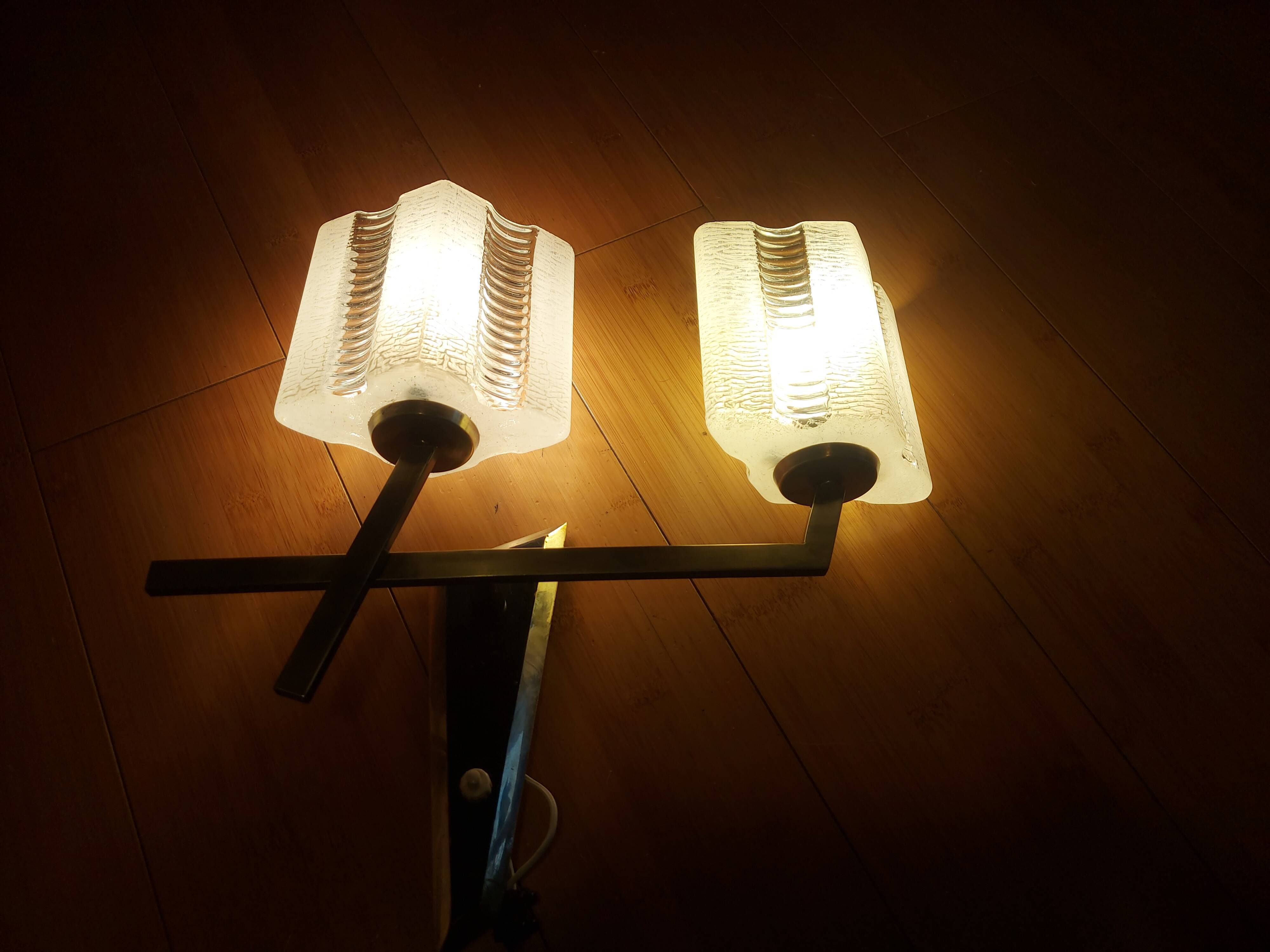 Glass wall lamp 50'S Lunel