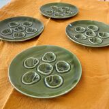 Set of 4 snail plates