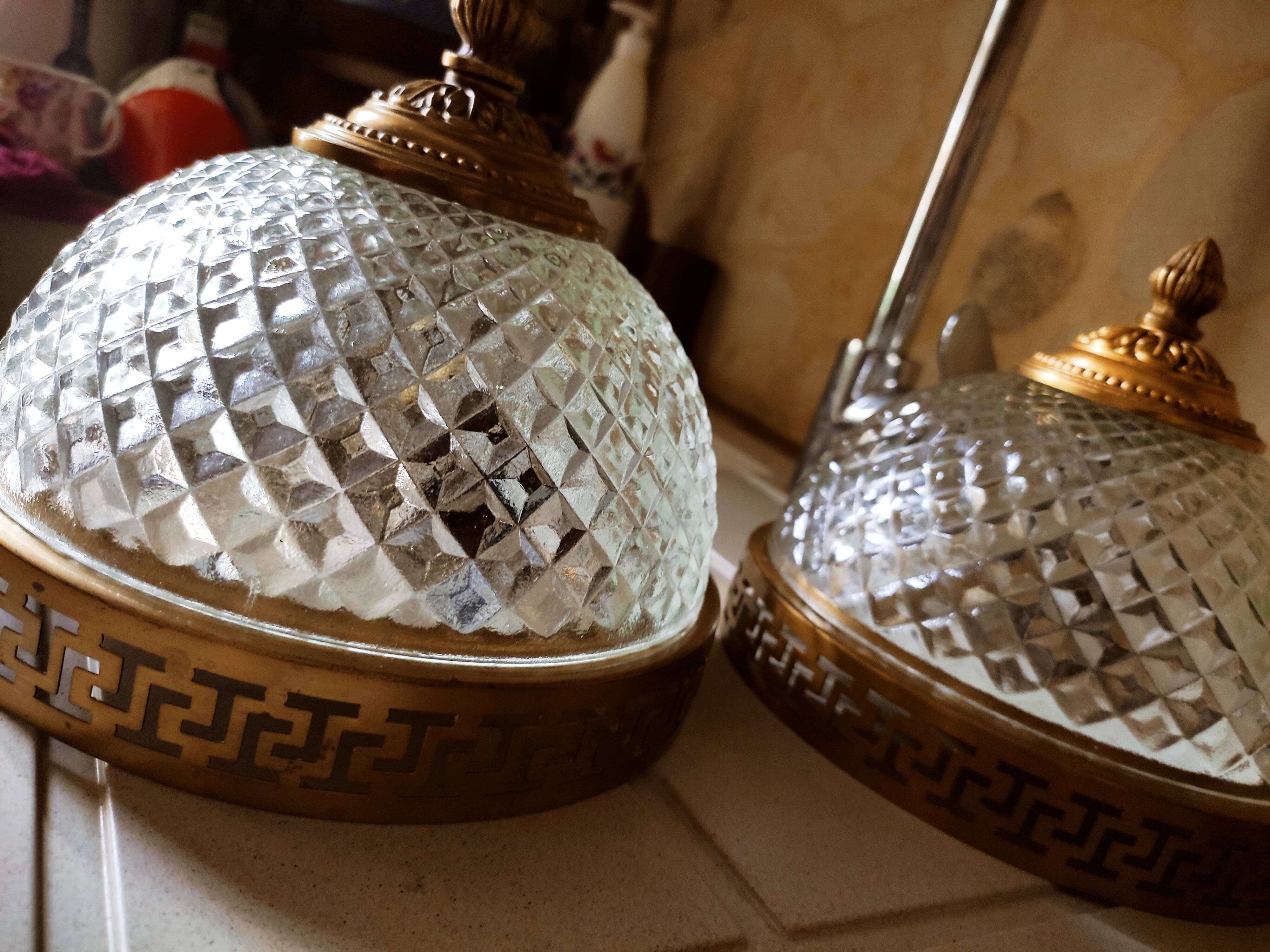 Bohemian ceiling lamp diamond spikes