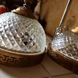 Bohemian ceiling lamp diamond spikes