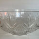 Vintage glass salad bowl