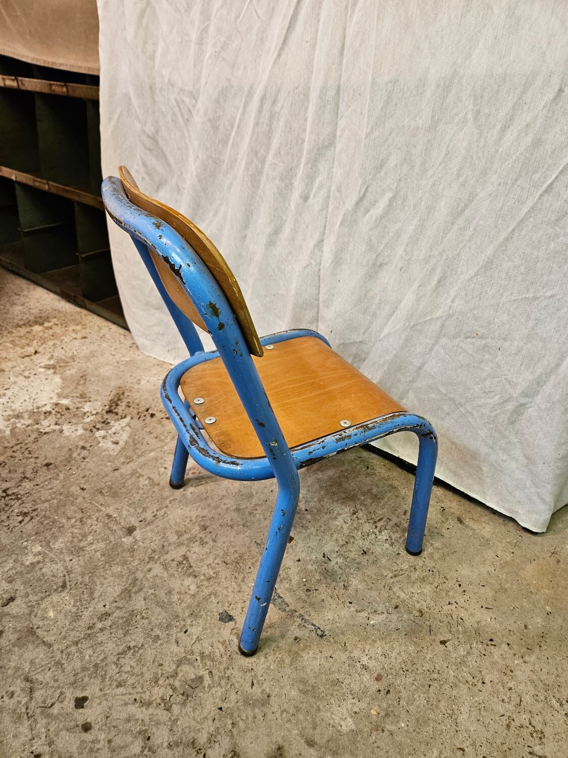 Child chair. Kindergarten chair. School chair. 1960.