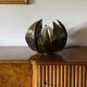 Lotus flower brass floor/table lamp, attr. Bottega Gadda, Italy, 1970