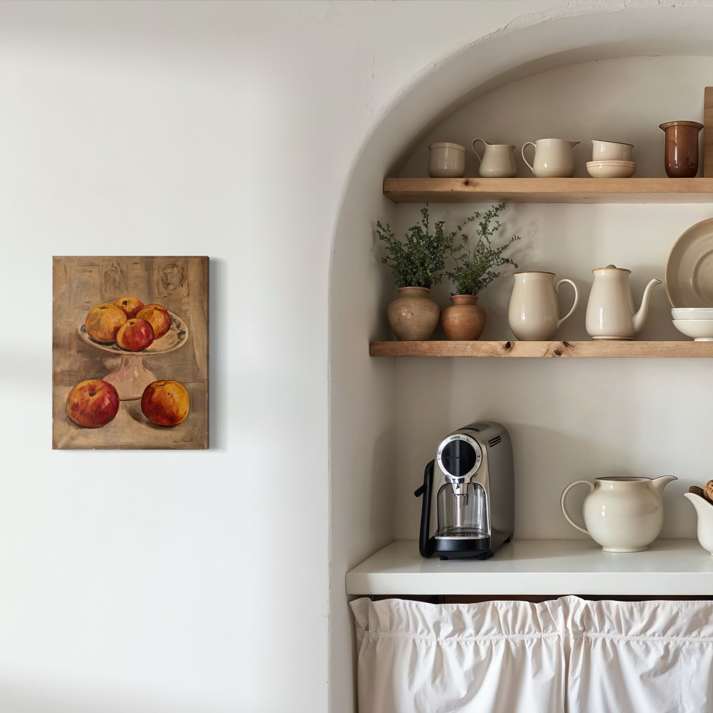 Still Life with Apples circa 1930, oil painting on canvas