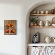 Nature morte aux pommes circa 1930, tableau à l'huile sur toile