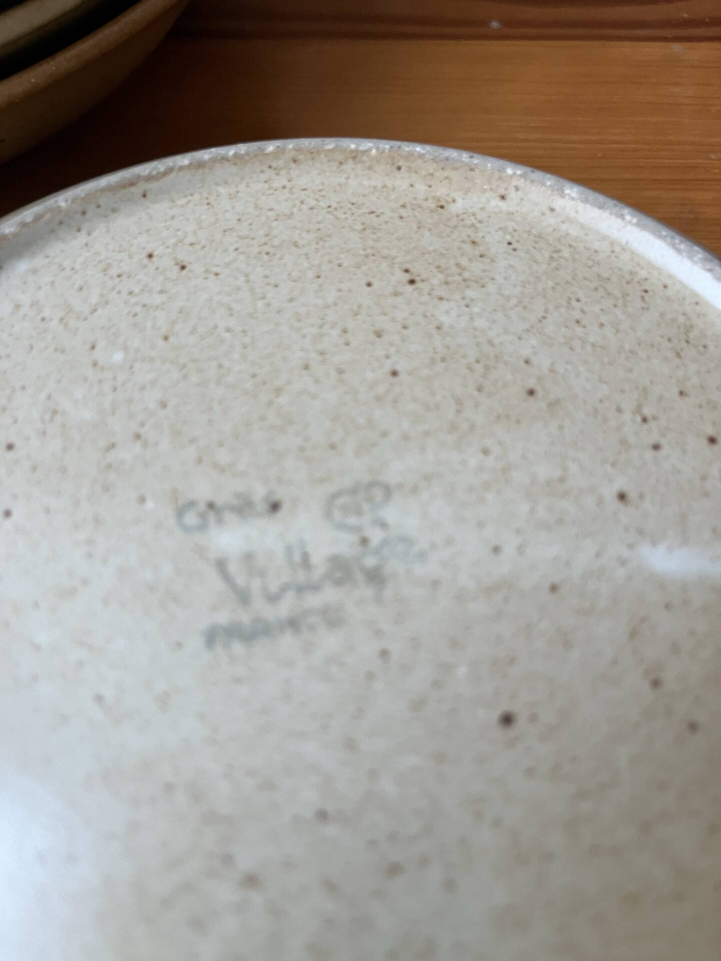 6 deep plates in stoneware