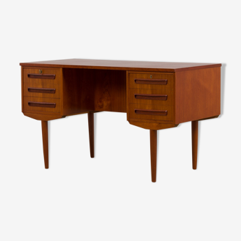 Teak desk by J. Svenstrup for A.P. Møbler, 1960s