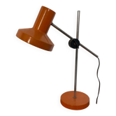 Orange articulated lamp design 1970