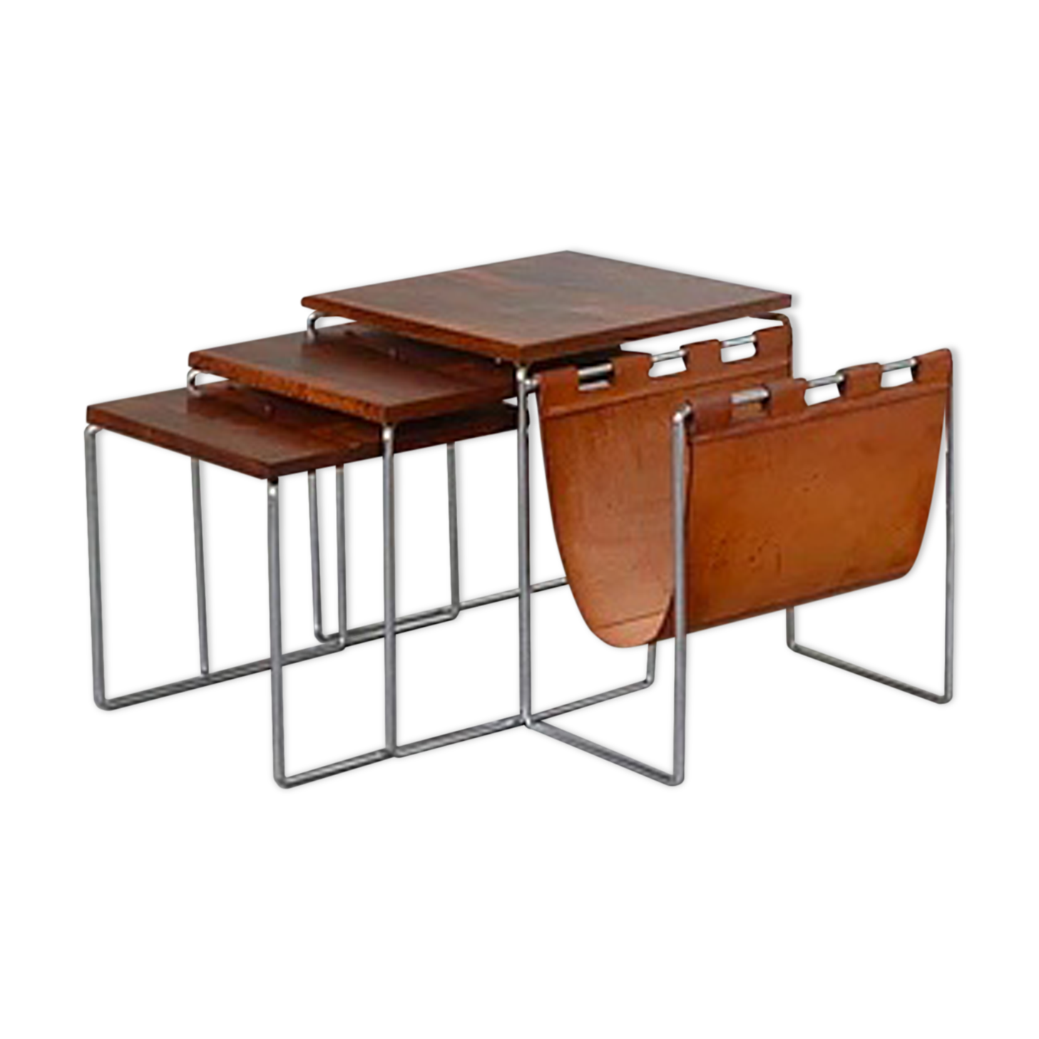 Nesting table / magazine rack