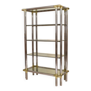 Étagère en chrome et