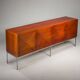 Diamond Point mahogany sideboard by Antoine Philippon & Jacqueline Lecoq for Behr, 1964