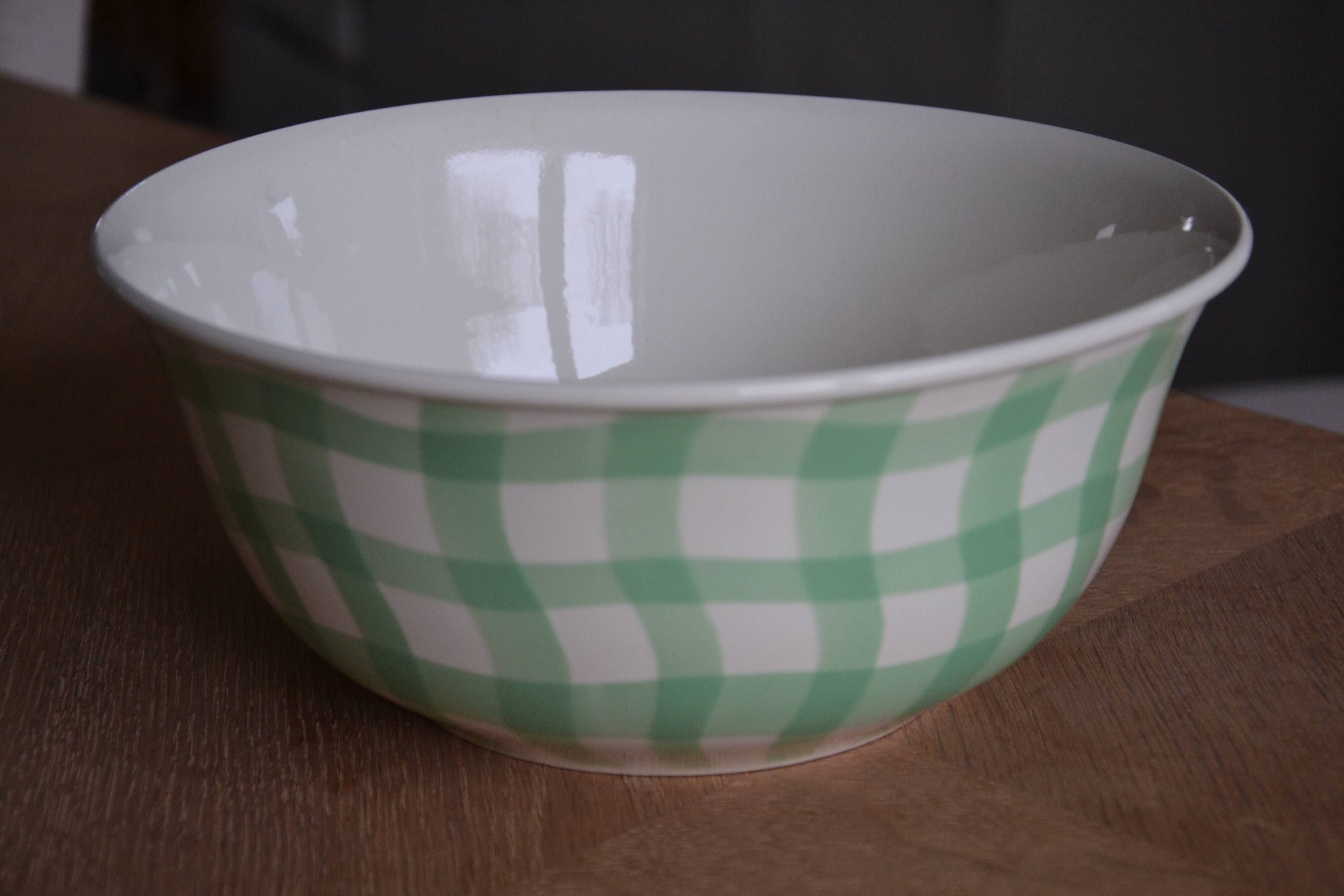 Salins salad bowl, green Croisette model