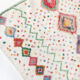 Berber carpet Azilal ecru with colorful patterns 2,35x1,62m